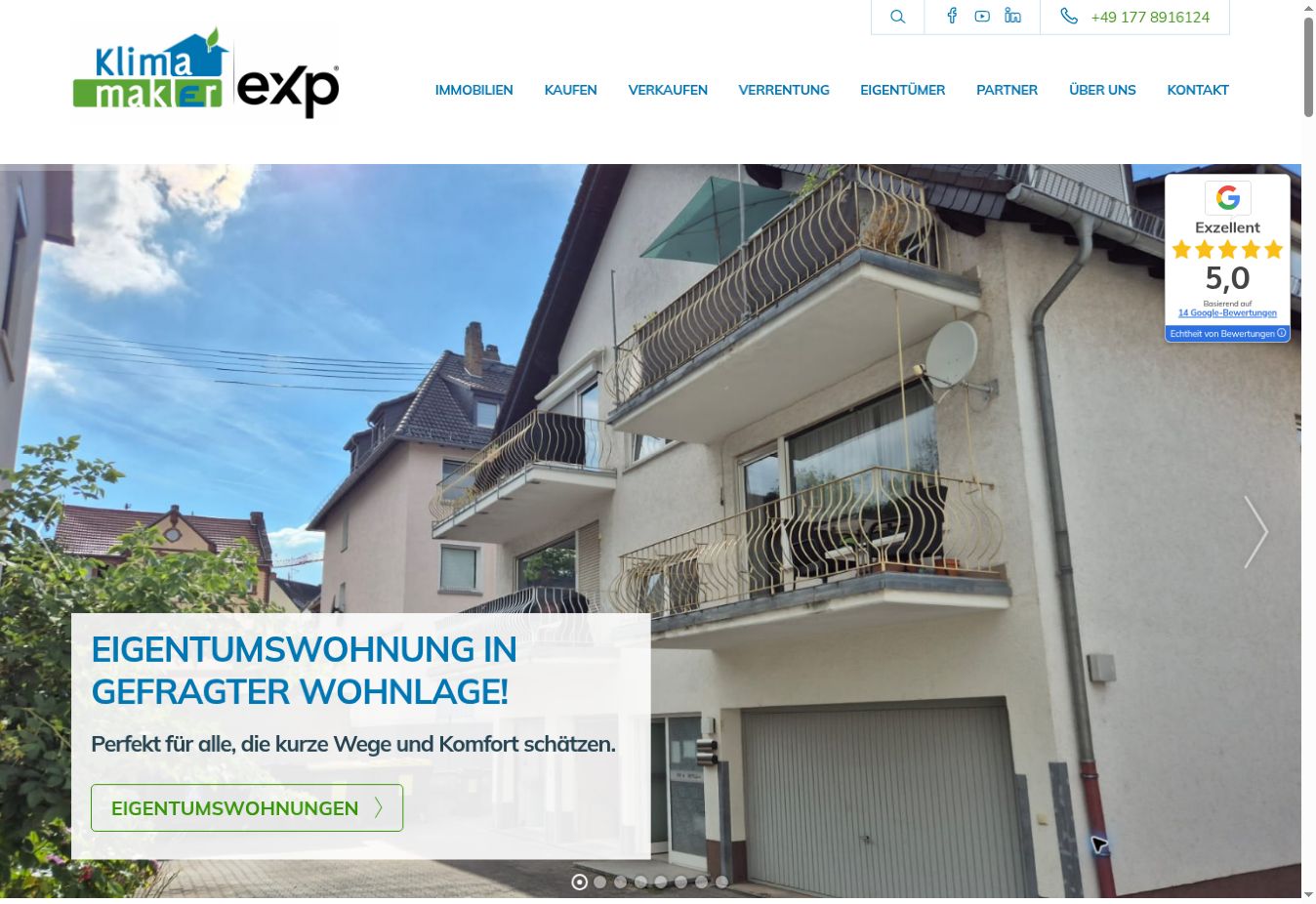 Matthias Unnath – Klima-Makler
Klima-Makler verbindet Immobilienvermittlung und Energieberatung in Mainz und Rheinhessen. Für das Unternehmen führte Your Social Guide einen Prozesscheck durch und überarbeitete anschließend die Struktur der Website vollständig.